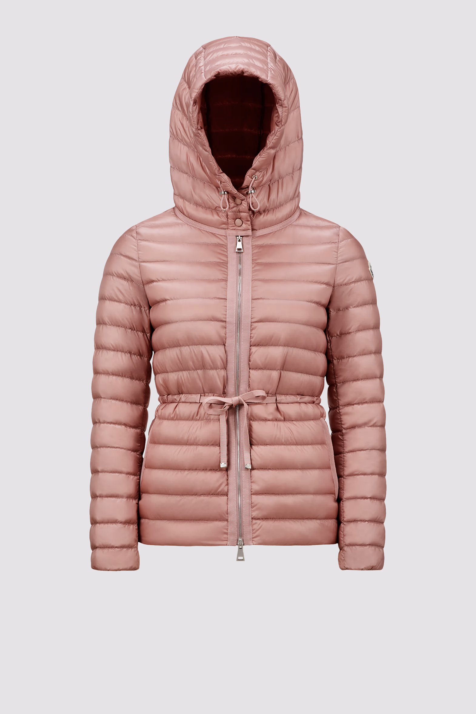 Raie Packable Hooded Short Down Jacket Women Light Pink Moncler 2